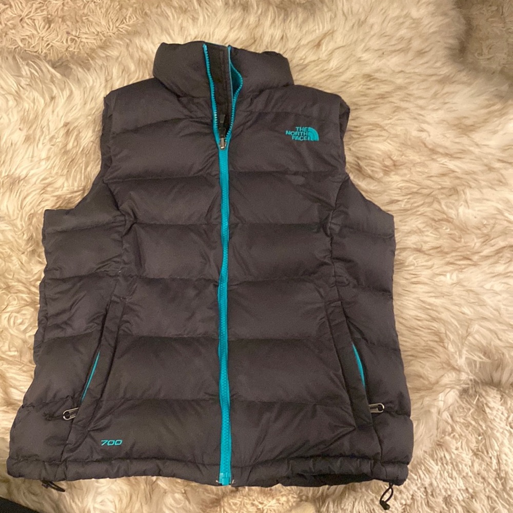 North Face Black Puffy Vest